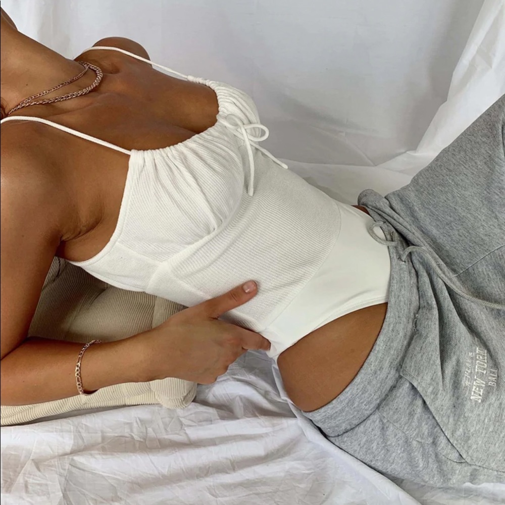 Princess poly cara bodysuit white